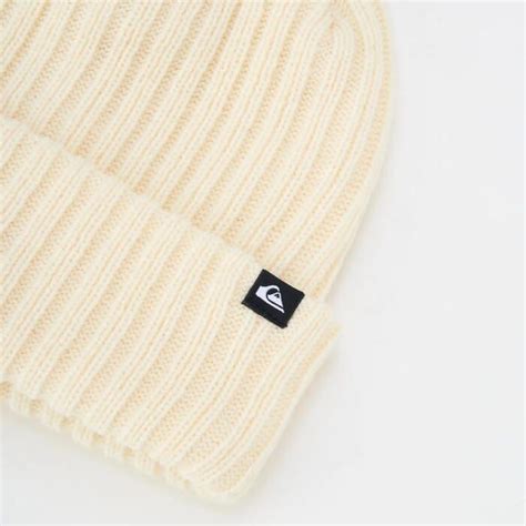 QUIKSILVER WR RIB KNIT BEANIE QBE254303 ビーニー 撥水加工 2×2リブ編み 折り返し ロゴ ピスネーム ...