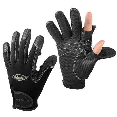Palmyth Neoprene Fishing Gloves for Men and Women 2 Cut Fingers ...