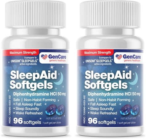 Amazon.com: GenCare Maximum Strength Nighttime Sleep Aid Supplement for ...