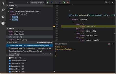 Image result for vs Code C# Debugging