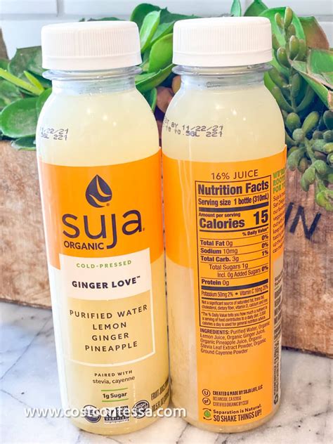 Organic Suja Ginger Love Lemonade at Costco | CostContessa