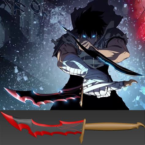 3D file Solo Leveling Sung Jinwoo Knight Killer dagger cosplay STL file ...
