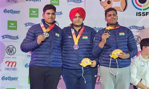 ISSF Junior World Cup: Three medals for India in rapid-fire pistol events