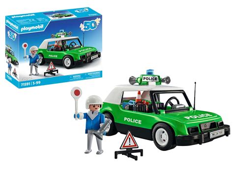 Playmobil71591 Classic Police Car Anniversary Set Exciting Rides With ...