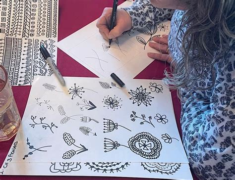 Doodle Art Workshop, Easton On The Hill Village Hall, June 8 2023 ...