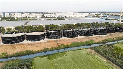 日污水处理量2万吨，俯瞰河南南阳市政污水处理项目全景 - 哔哩哔哩