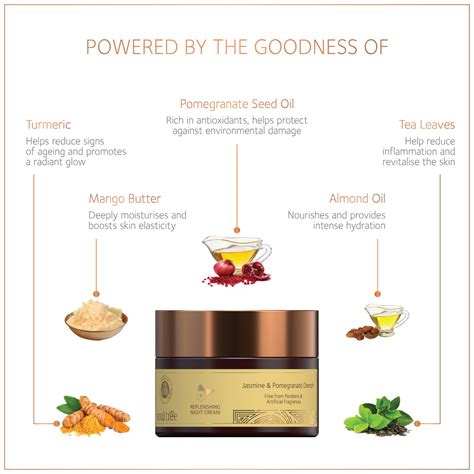 Replenishing Night Cream - Jasmine & Pomegranate Drench – SoulTree