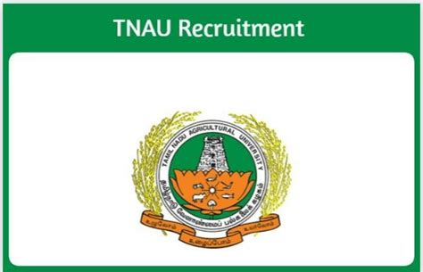 tnau-Tamil Nadu Agricultural University-Recruitment WALK IN INTERVIEW ...