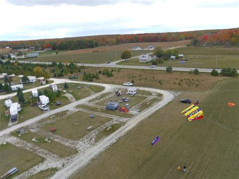 Kite Flying at Harbour Village Campground and Water park overlooking ...