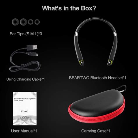 BEARTWO Upgraded Bluetooth Neckband Headphones with India | Ubuy