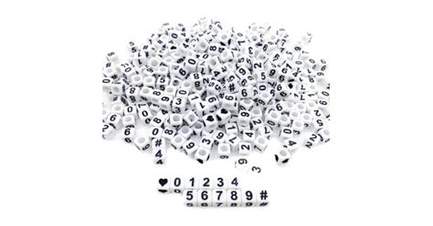 Cifre din plastic - albe