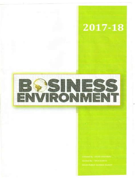 Image result for Business Environment Project Class 12