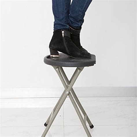 Parasnath Portable Plastic Folding Metal Leg Step Stool (Color Randomly ...