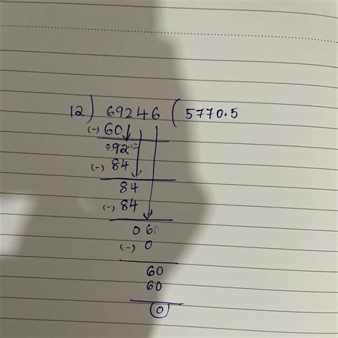 69246 ÷ 12with step by stepplz - Brainly.in