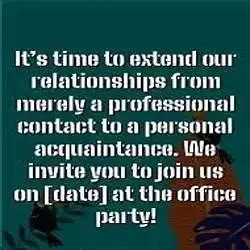 75+ Office Party Invitation Messages