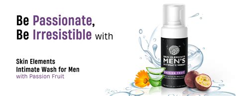 Skin Elements Men's Intimate Wash with Passion Fruit | pH Balanced ...