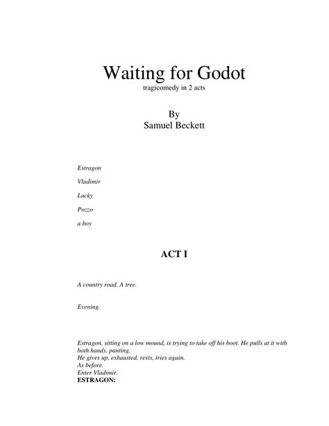 (PDF) Waiting For Godot - Download