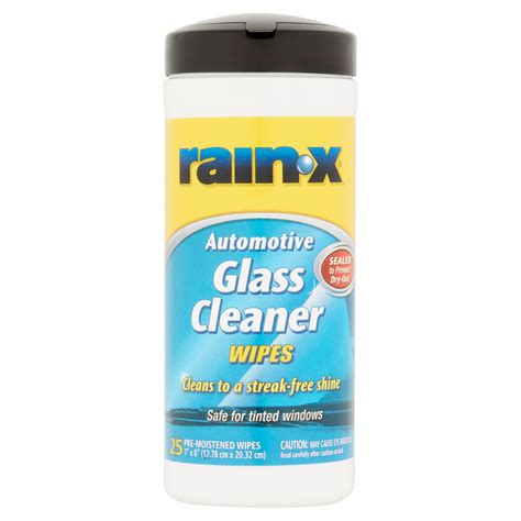 Rain-x Automotive Glass Cleaner Pre-Moistened Wipes, 25 Count - 630020 ...