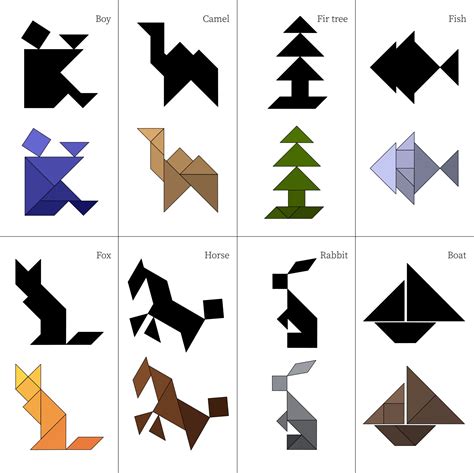 Image result for Tangram Puzzles Design