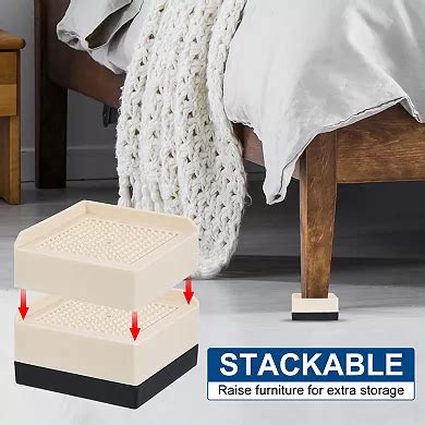 Furniture Risers Bed Riser Adjustable Couch Lifter Block for Extender ...