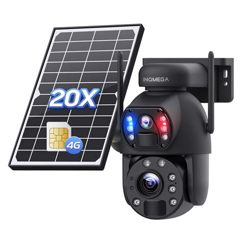 Buy [20X Optical Zoom] 4G LTE Cellular Security Camera Dual-Lens,6MP No ...