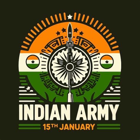Indian army day minimalistic illustrations | Premium AI-generated vector
