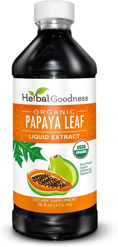 HerbalGoodness Papaya Leaf Extract Blood Platelet Support - 15X India ...