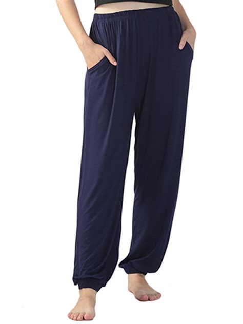 Fangasis Ladies Lounge Trousers Elastic Waisted Plus Size Pant ...