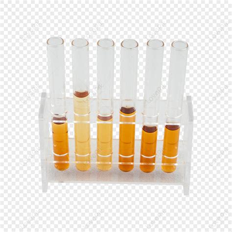 Six Test Tubes Used In The Research,orange,supplies PNG Picture And ...