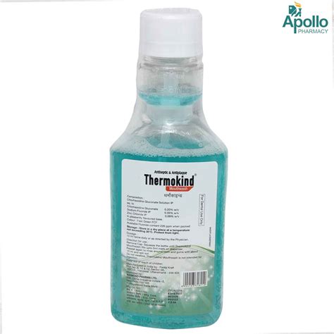 Thermokind Cool Mint Flavoured Mouth Wash, 150 ml Price, Uses, Side ...