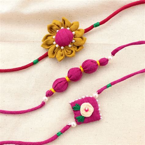 Textile Rakhi: Shop Eco friendly Rakhi online at bebaakstudio.com – Bebaak