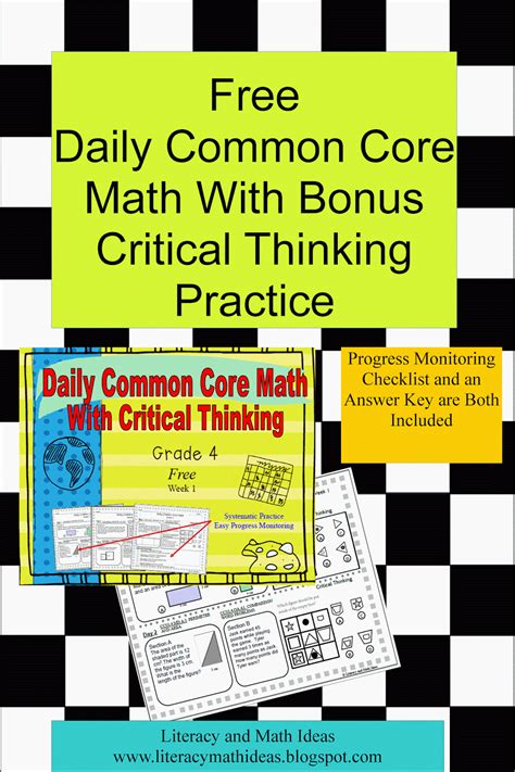 Literacy & Math Ideas: Free Daily Common Core Math Practice