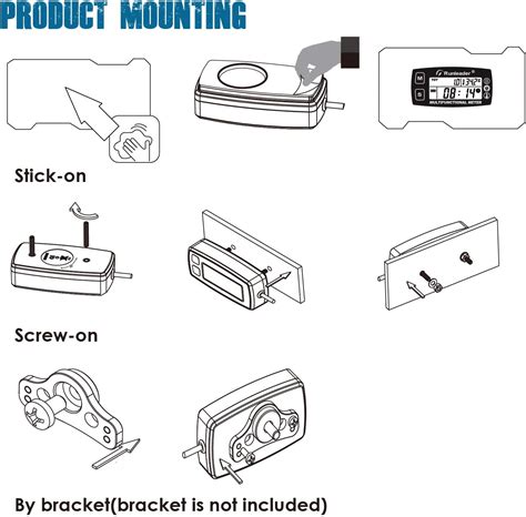 Buy Runleader Digital Tach Hour Meter with Mounting Bracket,Engine ...