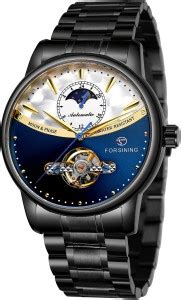 Forsining Transparent Automatic Mechanical Wristwatch Men Leather Strap ...