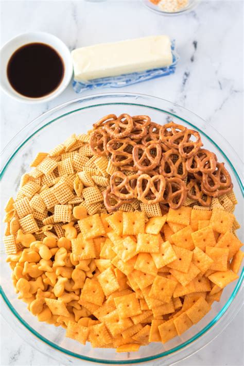 Easy Homemade Cheddar Chex Mix Recipe - Play Party Plan