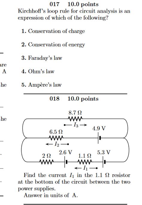 Image result for Kirchhoff Loop Rule Easy Sample Problem
