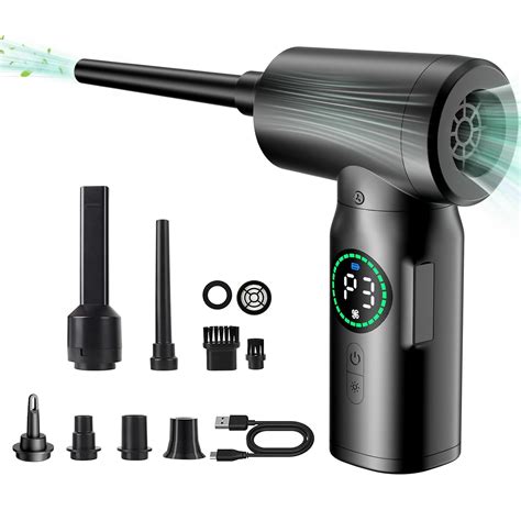 Electric Dust Blower, Wireless Air Duster Car Vacuum Cleaner, 2 in 1 ...
