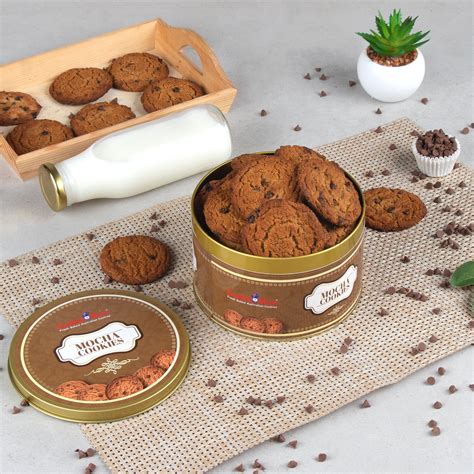Mocha Cookies Tin – CookieMan