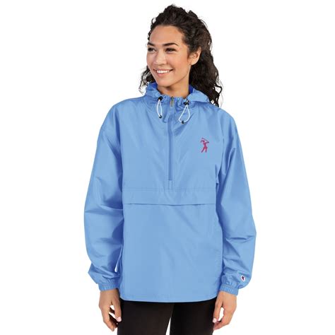 Womens Golf Rain Jacket Iconic Female Golfer Embroidered - Etsy