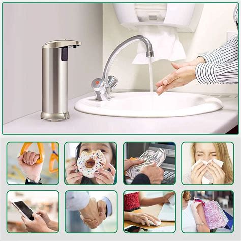 Buy Automatic Soap Dispenser, Stainless Steel Touchless Soap Dispenser ...