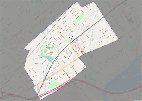 Map of Ridley Park borough - Thong Thai Real