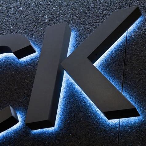 Custom Backlit Sign, Sign for Business, LED Light Box Backlit Gold ...