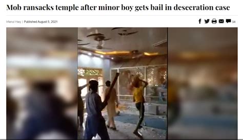 Fact Check: A video of vandalising Hindu Temple at Rahim Yar Khan in ...