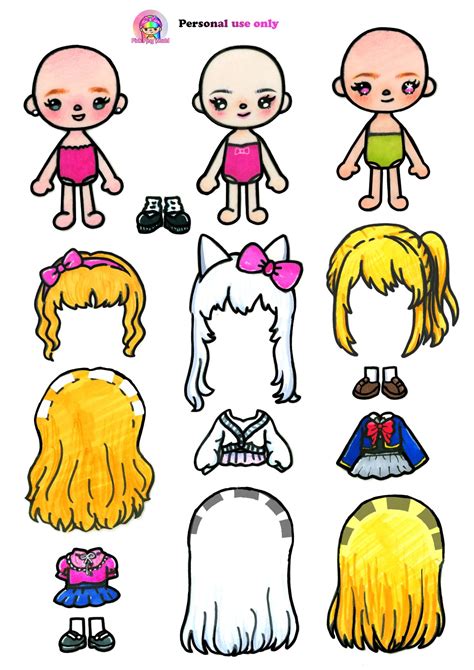 Printable Paper Doll Template - Printable Board Games