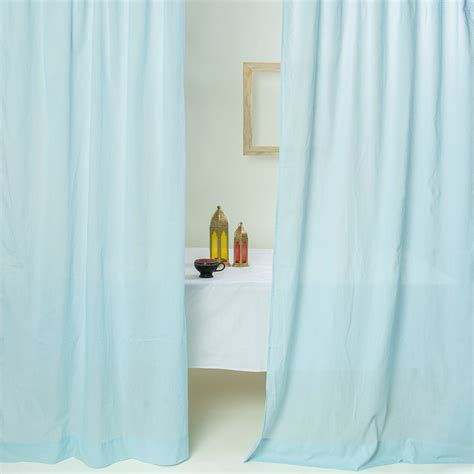 Premium Blue Voile Airy Cotton Parde Design Online DMAASA.in