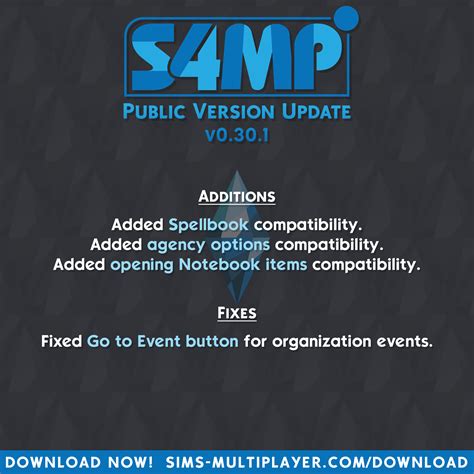 S4MP 0.30.1 - University, fame, notebook fixes : r/simsmultiplayer