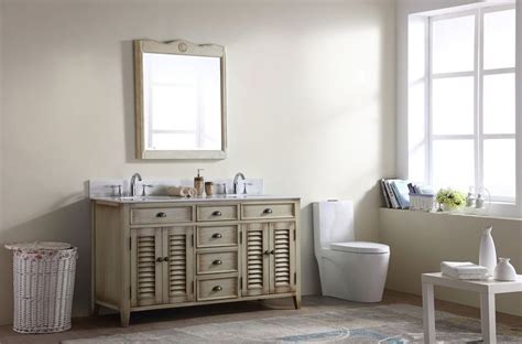 Appie 60'' Double Bathroom Vanity with Marble Top | Vanity, Bathroom ...