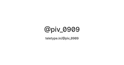 @piv_0909 — Teletype