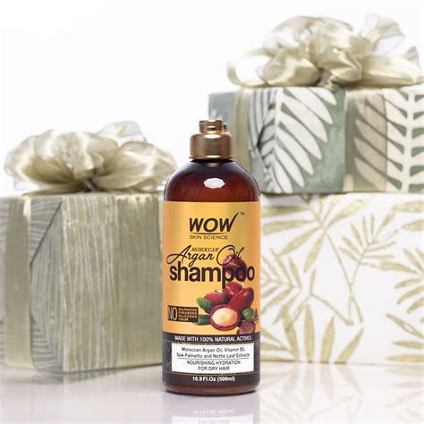 Buy WOW Moroccan Argan Oil Shampoo With DHT Blockers - Boost Fast Hair ...