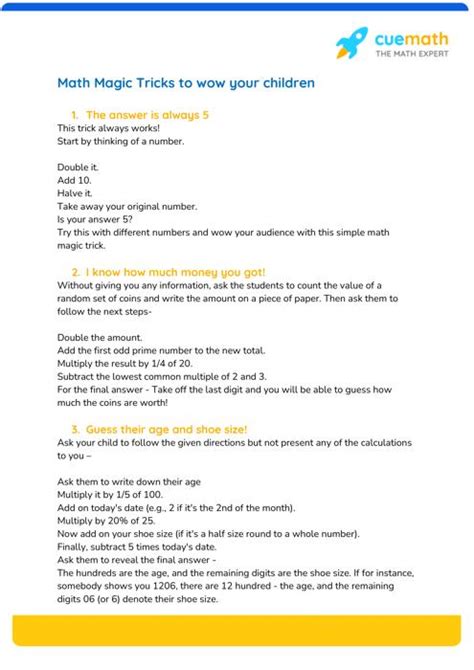 Image result for Math Magic Tricks